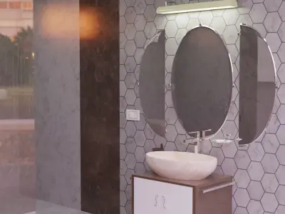 Bathroom Furniture 3D model Free 3D model