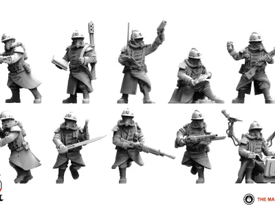 Valour Korps - Veteran Infantry 3D print model