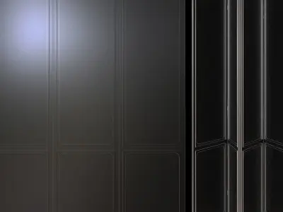 Shutters door 3D model