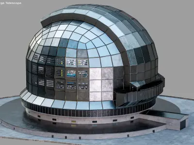  Rigged Extremely Large Telescope ELT PBR 