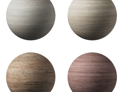 Travertine Porcelain tiles - set 03 Texture