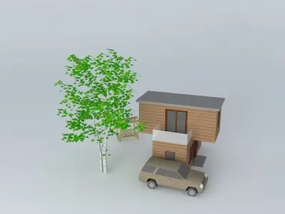Very Small House Free 3D model