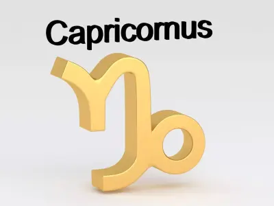 Astrological Sign capricornus 3D model