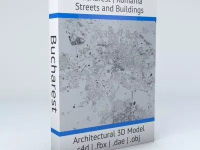 Bucharest Streets and Buildings 3D model