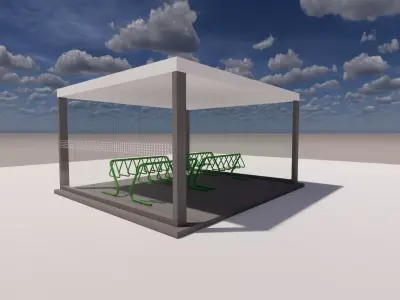 Bike Shelter -Large 3D model