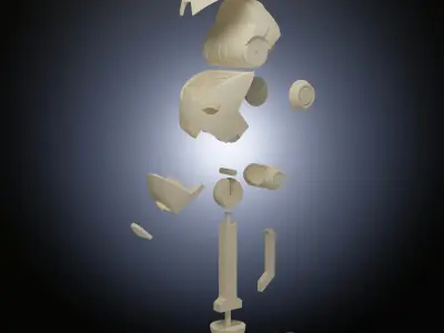 Star Wars Commando Droid Head Bust 3D Print Files 3D model