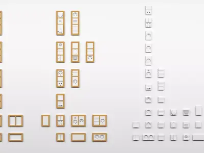 LK FUGA CHOICE Sockets and Switches 3D model 3D model