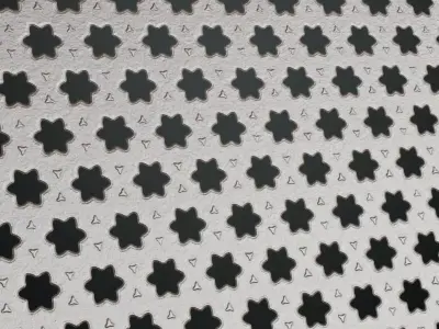 Pattern Metal Grill Transparent PBR Seamless Texture