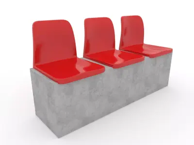 Stadium Seats 9 3D model