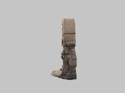 Stylized Stone Archway 3D Model Low-poly 3D model