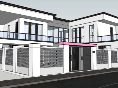 Casa Villa - 11 Modern SketchUp 3D Model 3D model