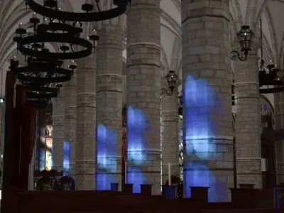 Gothic church exterior  interior 3D model