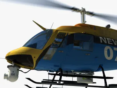  Bell JetRanger 206 News Media 