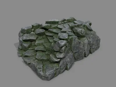 Old Stairs Low-poly 3D model shop