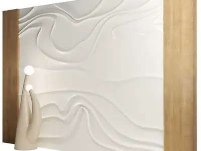 Decorative panel Wave 3D model