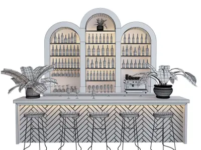 Restaurant Bar 8 3D model