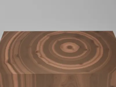 Wooden table 3D model 3
