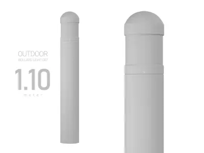 Outdoor Field Bollard Light 3D model