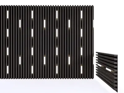 Wall decorative light 3d panel  Free 3D model