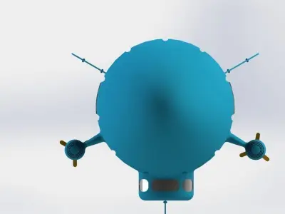 Dirigible bomber 3D print model
