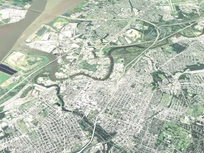 Cityscape  Wilmington USA  3D model