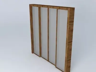 Sliding glass door 2 00 Free 3D model