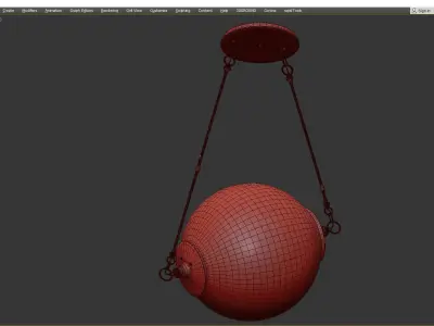 Otto Sphere Pendant Low-poly 3D model