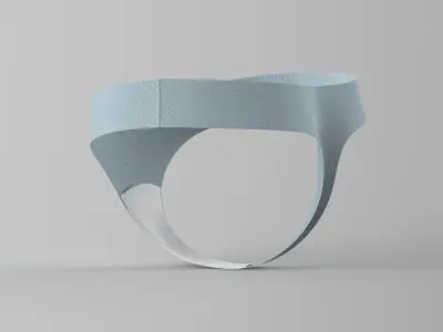 Thongs bikini underwear 3D model