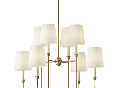 Vendome 8 Light Chandelier 3D model