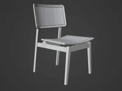 Rattan Chair Free low-poly 3D model purchase