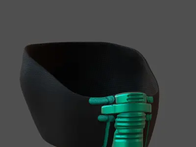 Gas mask helmet 3d model scifi Low-poly  Low-poly 3D model 196