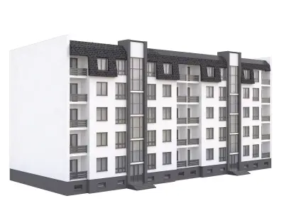Townhouse 2 apartment building 3D model
