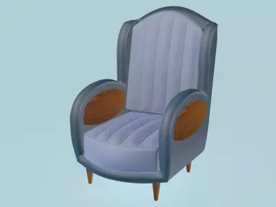 Inserted Elipse Armchair 3D model