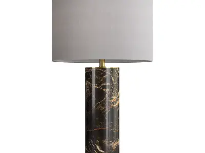 Chelsea House Gray Marble Column Table Lamp Low-poly 3D model