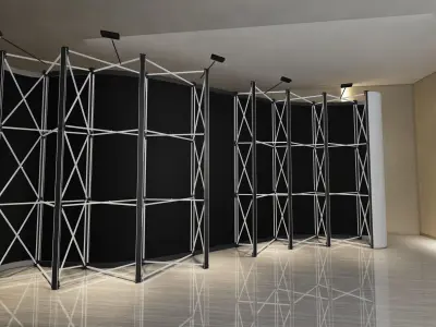Long Curve Backdrop 3D model