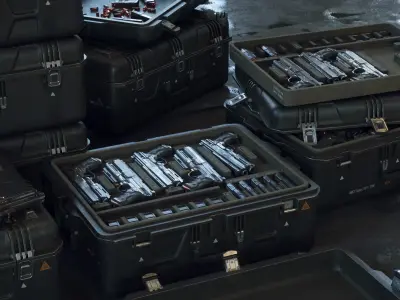 Crate SciFi - PBR Asset Low-poly 3D model