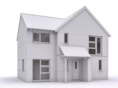 Townhouse 16 Low-poly 3D model