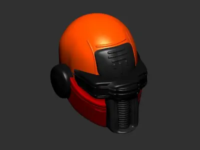 helmet high poly sculpt 3d printable ver 7 3D model 3D model