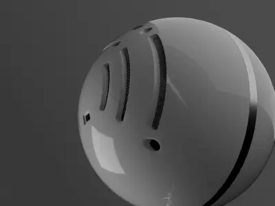 Blue Snowball Mic Free 3D model