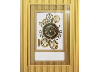 Decorative floor clock 3D model