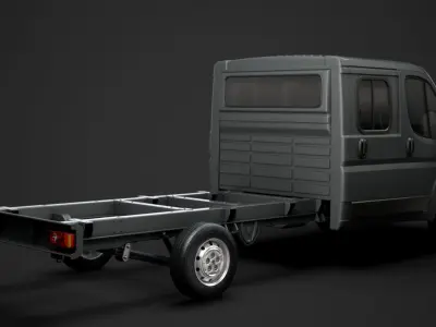 Peugeot Boxer Manager Chassis Truck Crew Cab 4035XL WB 2020 3D model