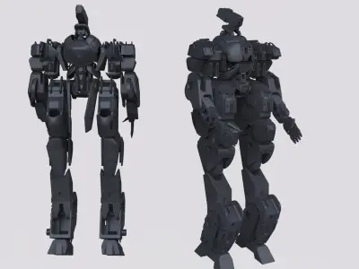 mech robot Grans scifi automat  3D model