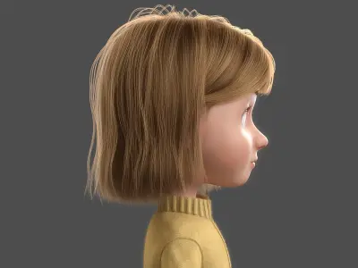  Cartoon Girl Rigged 