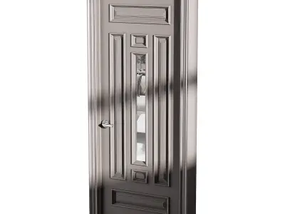 Modern entrance door 60 3D model