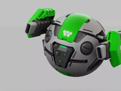 BALL DROID RC-100 RIGGED 3D model