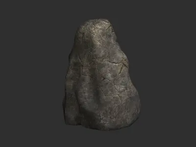 Rock Set 03 - Cracks 1 Low-poly 3D model