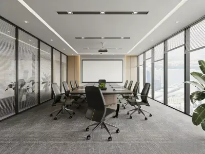  Modern Conference Room 3D model
