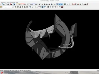 Syd Mead futuristic vehicle Low-poly 3D model