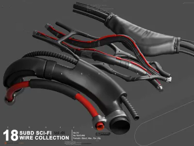 Subd Cables and Wires VOl-01 3D model