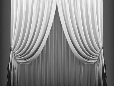 Curtain 3D model 138 Low-poly 3D model